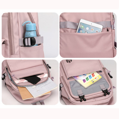 Balo học sinh trung học cho bé gái phong cách Hàn Quốc dày dặn chống tấm nước – HS1026