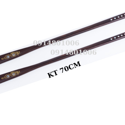 Đón gót giầy bằng gỗ muồng đen nguyên khối khảm trai DAICAT KT 70 cm Hàng chính hãng