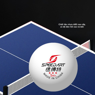 Quả Bóng Bàn Tập Luyện Speed Art Cao Cấp - 100 Quả Bóng Trắng - Tiêu Chuẩn ITTF Tập Luyện