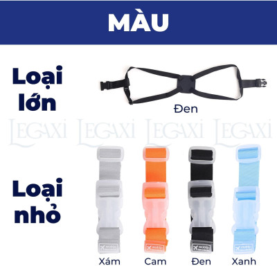 Dây đai vali chữ x đai treo hành lý du lịch dây móc túi xách khóa vali bảo vệ đồ đạc dây co giãn Legaxi