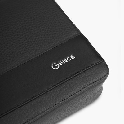 Túi Đeo Chéo Túi Da Nam Cầm Tay GENCE TC02 Chất Liệu Da Bò Cao Cấp Màu Đen
