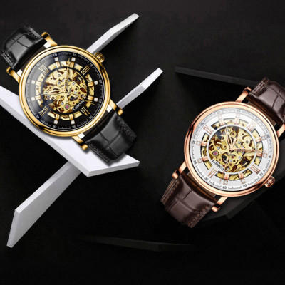 Đồng hồ nam chính hãng LOBINNI L9010-1 ,Kính sapphire chống xước,Chống nước 50m,bảo hành 24 tháng,Máy cơ(Automatic,dây da đen xịn,máy lộ cơ