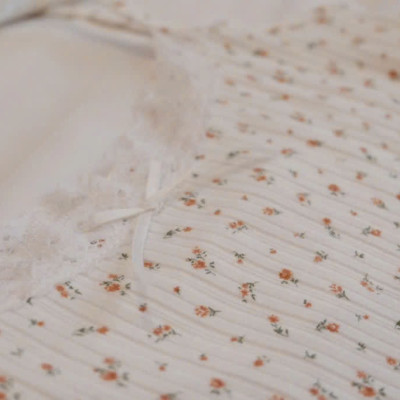 Set hai dây đồ ngủ hoạ tiết hoa nhí mặc nhà cotton thoáng mát- TidyUp