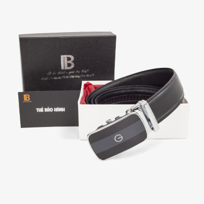 Thắt lưng nam, dây nịt nam da bò 3 lớp Bụi Leather L104 - Khóa tự động, nhiều mặt khóa tùy chọn