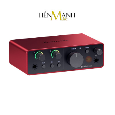 Focusrite Solo Gen 4 Sound Card Âm Thanh Scarlett - Focus USB Audio SoundCard Gen4 Hàng Chính Hãng