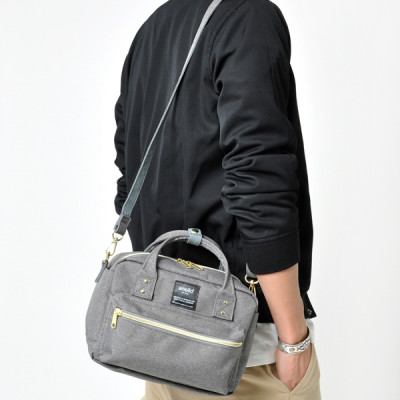 Túi đeo chéo ANELLO đeo 2 kiểu vải polyester cỡ nhỏ AT-C1223