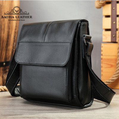 Túi đeo chéo nam da bò thật cao cấp BAOHA LEATHER BHM7433