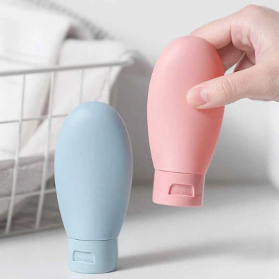 Set 3 tuýp chiết mỹ phẩm du lịch đựng dầu gội, sữa tắm, lotion, toner 60ML- Bộ chai lọ chiết mỹ phẩm tái sử dụng Phượt Dã Ngoại Đi Chơi Văn Phòng