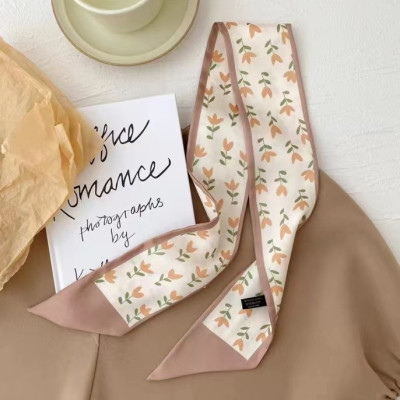 Dây Buộc Tóc Nữ In Hoa 3D Khăn Choàng Cổ Khăn lụa Thời Trang Phụ Kiện Mặc Đi Chơi Quà Tặng Cao Cấp-New Design PK0011