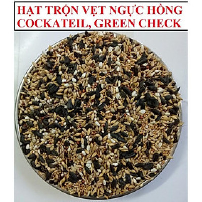 1kg HẠT TRỘN ĐẦY ĐỦ CHẤT DINH DƯỠNG CHO VẸT COCKATIEL, NGỰC HỒNG, GREEN CHECK...