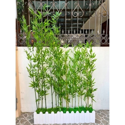 Trúc giả decor 10 cây trúc xịn giả nhiều lá - Size từ 120cm đến 200cm - Cây giả, hoa lụa Decor trang trí nhà cửa