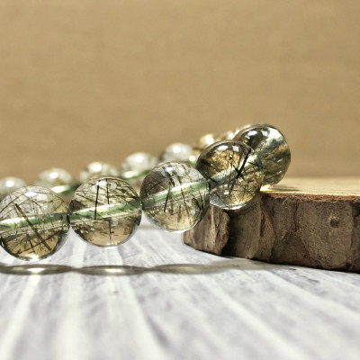 Vòng tay Thạch Anh Tóc xanh 9mm chuẩn 6A