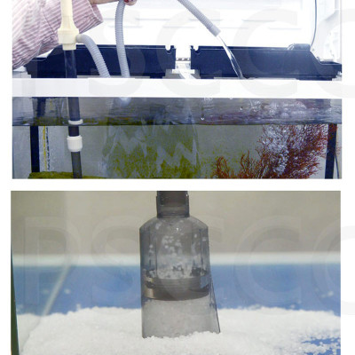 Máy hút cặn đáy vệ sinh đáy bể cá AS 615B chạy pin / điện cao cấp. BH uy tín