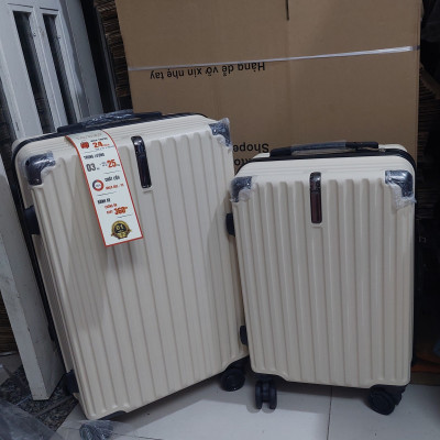 Bộ 2 cái Vali kéo du lịch gia đình juno Sofa nhựa ốp góc chống va đập size 20 và 24 đủ màu lựa chọn