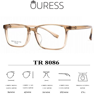 Gọng kính 8086 nhựa cao cấp siêu bền thời trang cá tính nam nữ OURESS