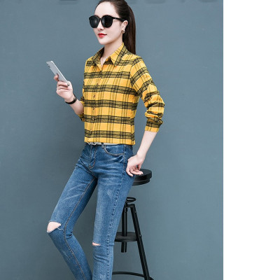 Sơ mi nữ,áo sơ mi nữ hoạ tiết caro Sm22