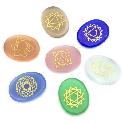 Bộ đá 7 luân xa chakra mang năng lượng tốt