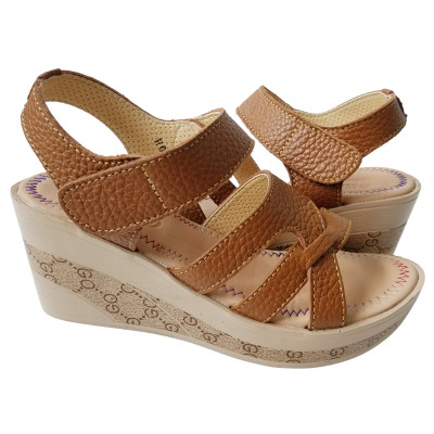 Giày Đế Xuồng Nữ BIGGBEN Da Bò Thật Cao 7 Phân SDX69