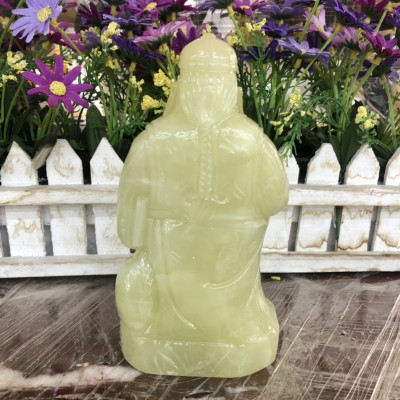 Tượng ông Quản Gia, Quản Tài phong thủy đá ngọc Onyx - Cao 15 cm