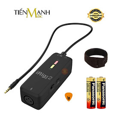 Thiết Bị Thu Âm Và Livestream iRig Pre 2 IK Multimedia Live Micro Kết Nối Điện Thoại, Máy Ảnh Soundcard Hàng Chính Hãng
