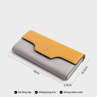Ví cầm tay nữ nắp gập cách điệu YUUMY Seasand YV55