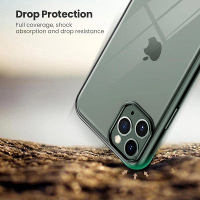 Ugreen UG80468LP268TK iPhone 11 Pro ốp lưng trong suốt viền xanh chống va đập - HÀNG CHÍNH HÃNG