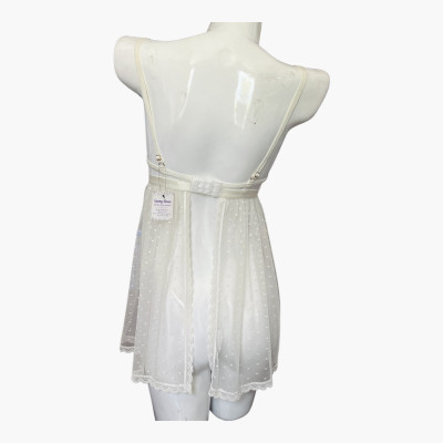 Váy Ngủ Ren Lưới D607 Có Gọng Thêu Hoa Xuyên Thấu Gợi Cảm