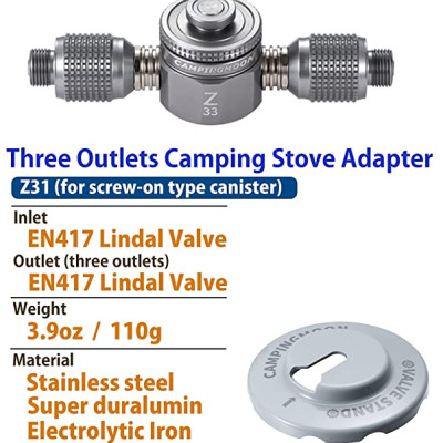 Phụ kiện đầu chuyển đổi bình gas mini Campingmoon Z31