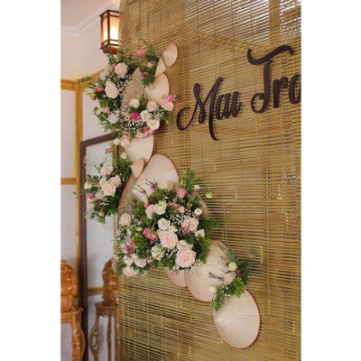 Nón lá trang trí tết - Phụ kiện decor - Nón lá nhỏ và vừa - Cây giả, hoa lụa Decor trang trí nhà cửa