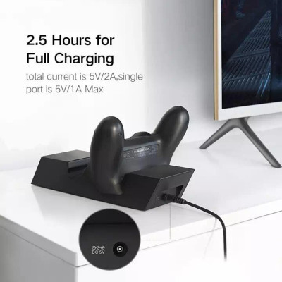 Ugreen UG50258CD174TK Màu Đen Bộ sạc kép cho tay cầm game PS4 - HÀNG CHÍNH HÃNG