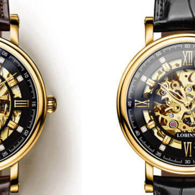 Đồng hồ nam chính hãng LOBINNI L9010-1 ,Kính sapphire chống xước,Chống nước 50m,bảo hành 24 tháng,Máy cơ(Automatic,dây da đen xịn,máy lộ cơ
