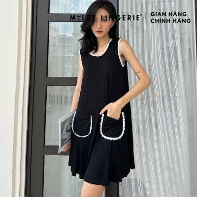 ĐẦM MẶC NHÀ VẢI SỢI THIÊN NHIÊN BAMBOO MILEY - DBS0101