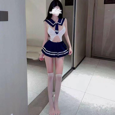 Bộ Đồ Ngủ Cosplay Học Sinh, Bodysuit Thỏ Dễ Thương , Bộ Đồ Ngủ Liền Thân Cosplay Hoá Trang Nữ Sinh Cutout Gợi Cảm C074