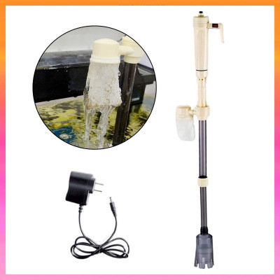 Máy hút cặn đáy vệ sinh đáy bể cá AS 615B chạy pin / điện cao cấp. BH uy tín