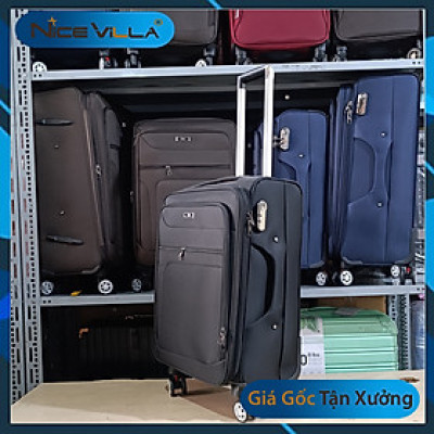 Vali Vải Cao Cấp Khóa Kéo Mở Rộng Size 20/24/28 Inch