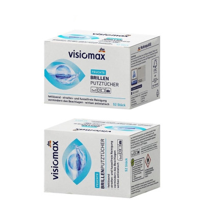 Hộp 52 Miếng - Giấy Lau  Mắt Kính VisioMax An Toàn, Sạch - Bảo Vệ Kính Khỏi Bụi Bẩn, Vân Tay, Mờ, Sử Dụng Dễ Dàng Tiên Lợi.- TakyHome 7226