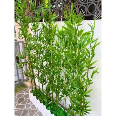 Trúc giả decor 10 cây trúc xịn giả nhiều lá - Size từ 120cm đến 200cm - Cây giả, hoa lụa Decor trang trí nhà cửa