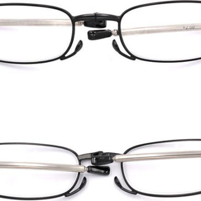 Kính lão gọng xếp màu đen tròng lão 4 độ_nam