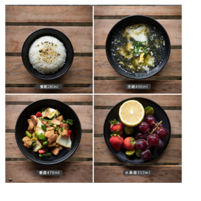 Set bát đĩa dã ngoại cho 1, 2 người Inox 304 mạ titanium đen Campingmoon BKS395-1S/ BKS395-2S