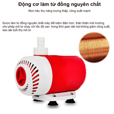 Máy bơm chìm bể cá BY hút cặn đáy bơm hồ koi, quạt điều hòa BAOYU BY102 BY103 30W BY104 40W BY105 50W cao cấp 