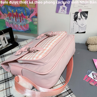 Cặp đi học, đi chơi BH Kids phong cách Lolita JK, thời trang Nhật Bản, chống nước, chống sốc, trẻ trung, cá tính - CH111