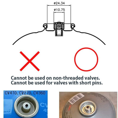 Phụ kiện dây nối dài bình gas mini Campingmoon Z29-30