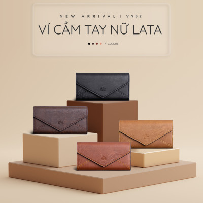 Ví Lata ( Thời trang nữ kiểu cầm tay dáng dài - Ví da VN52 )