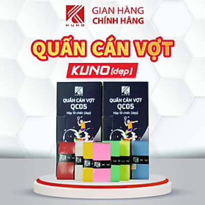 Quấn Cán Vợt Cầu Lông Kuno, Dày, Êm Tay, Chống Trơn, Chuyên Dùng Cho Vợt