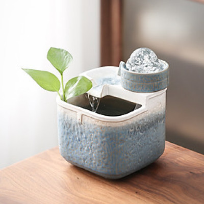 Thác Nước Phong Thủy Ngọc Cối Xoay_Hàng chính hãng