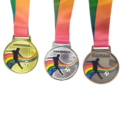 Huy chương bóng đá dây 7 màu Sportslink