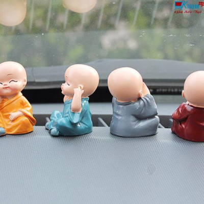 Bộ tượng 4 chú tiểu-tượng phật phong thủy,trang trí xe ô tô