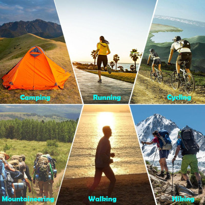 Chai nước thể thao chạy bộ , cắm trại, đi bộ đường dài TPU có thể gấp gọn