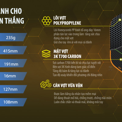 VỢT PICKLEBALL X PRO 3K MẶT SỢI CARBON 3K ĐAN CHÉO TẠO SOÁY CHO NGƯỜI CHƠI CHUYÊN NGHIỆP CÓ TRỢ LỰC