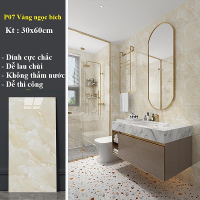 Bộ 10 Tấm Xốp Dán Tường 3D PVC Lá Hồng 60x30cm Keo Sẵn Dày 2,5mm Cao Cấp, Sang trọng